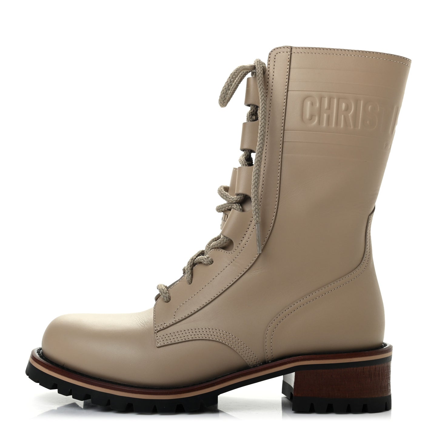 Calfskin Dior Quest 35mm Hiking Boots 37.5 Corde