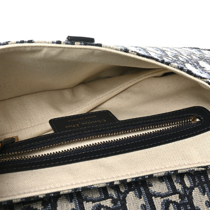 Christian Dior Oblique Saddle Bag Blue 5 of 10