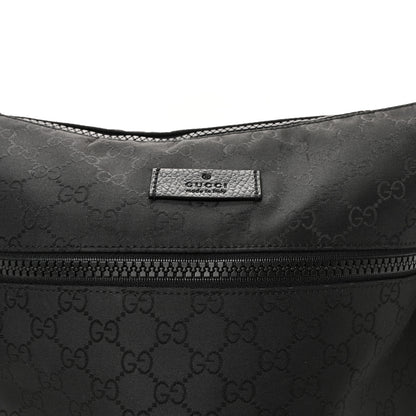 Gucci Nylon Monogram Medium Flat Messenger Bag Black 15 of 19