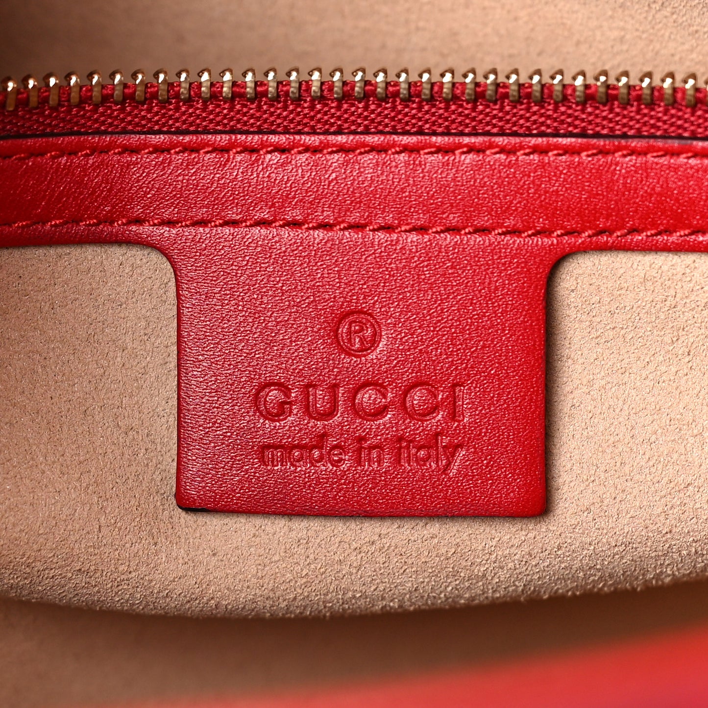 Guccissima Linea A Foldover Tote Red