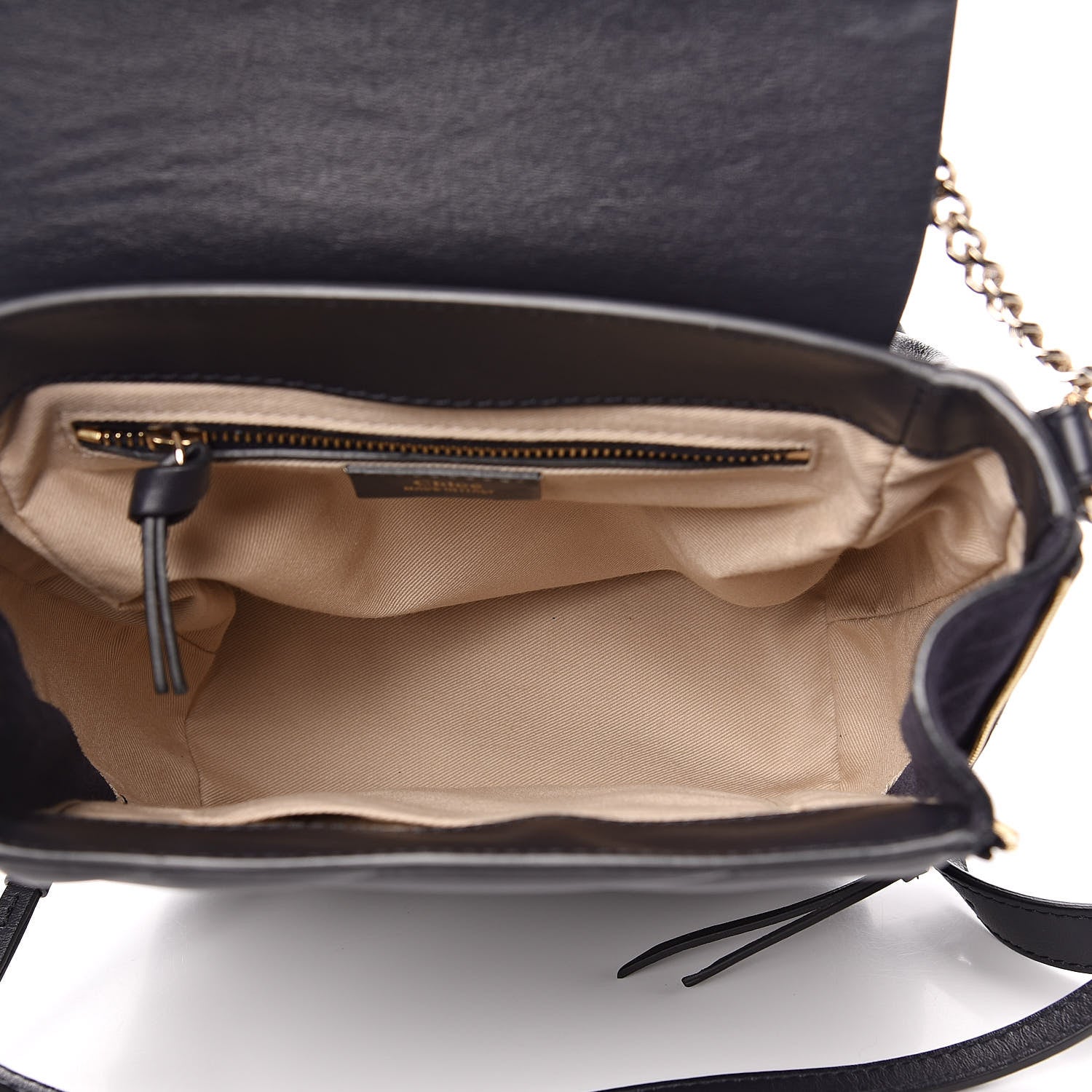 Chloe Calfskin Quilted Medium Faye Backpack Full Blue 5 of 11