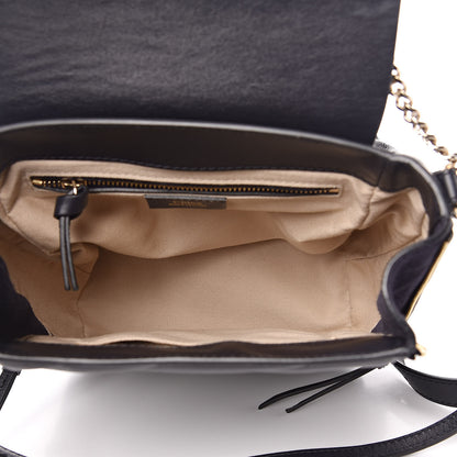 Chloe Calfskin Quilted Medium Faye Backpack Full Blue 5 of 11