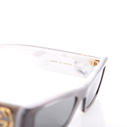 Gucci Acetate Rectangular GG0516S Sunglasses Grey Gold 6 of 7