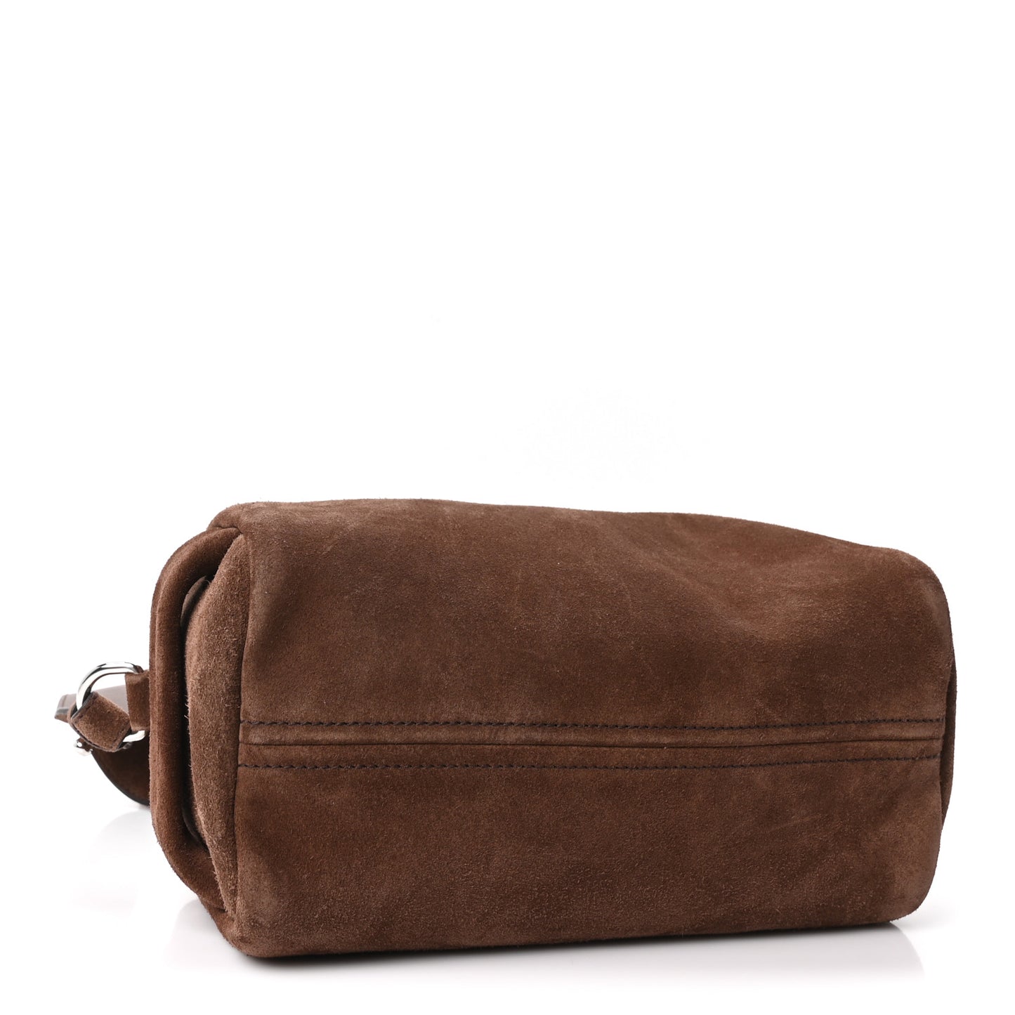 Scamosciato Top Handle Shoulder Bag Cacao