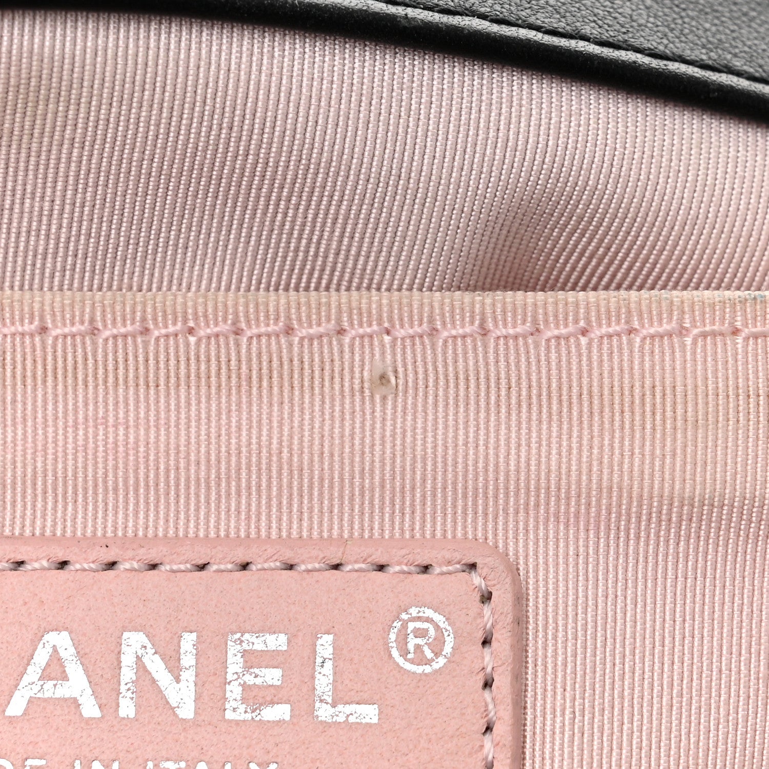 Chanel Calfskin Pearl Chevron Medium Boy Flap Black 11 of 11