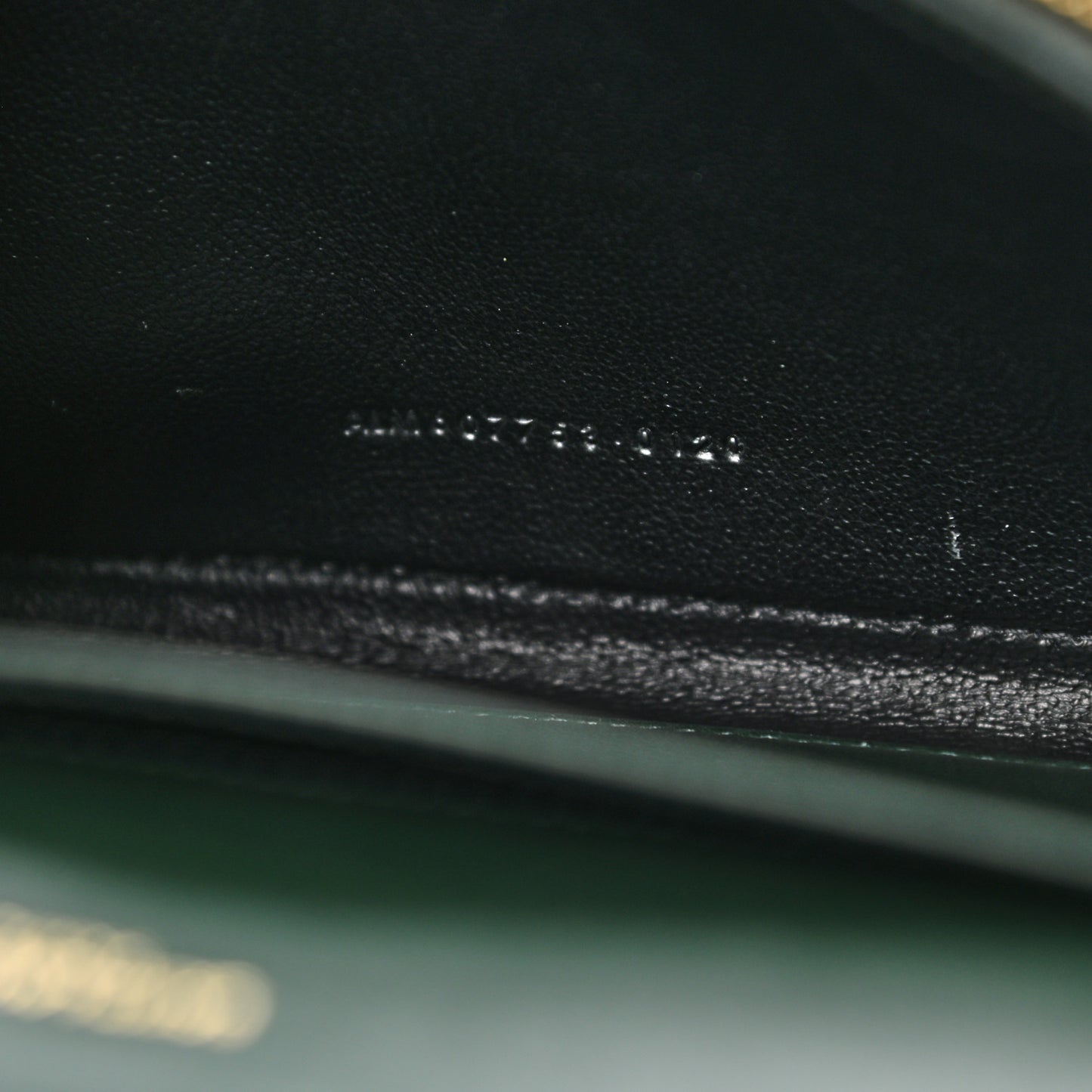 Calfskin Crocodile Embossed Monogram Mini Uptown Crossbody Dark Mint