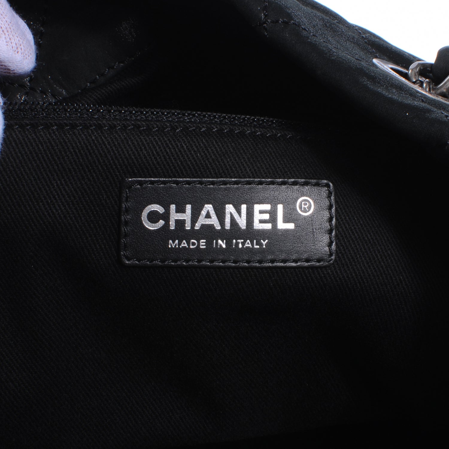 Chanel Iridescent Calfskin VIP Shopping Tote Black 6 of 9
