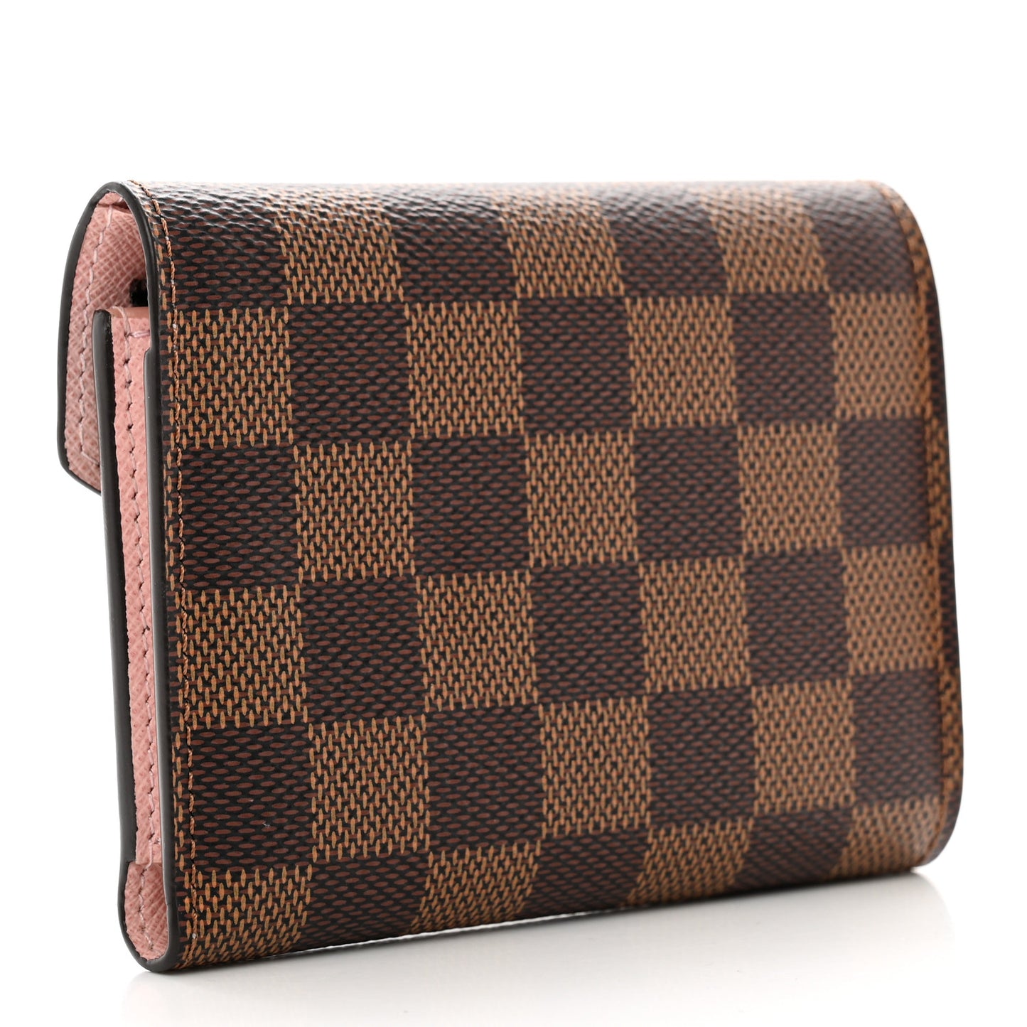 Damier Ebene Victorine Wallet Rose Ballerine
