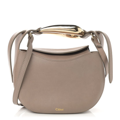 Chloe Small Grain Calfskin Kiss Bag Motty Grey 1 of 11