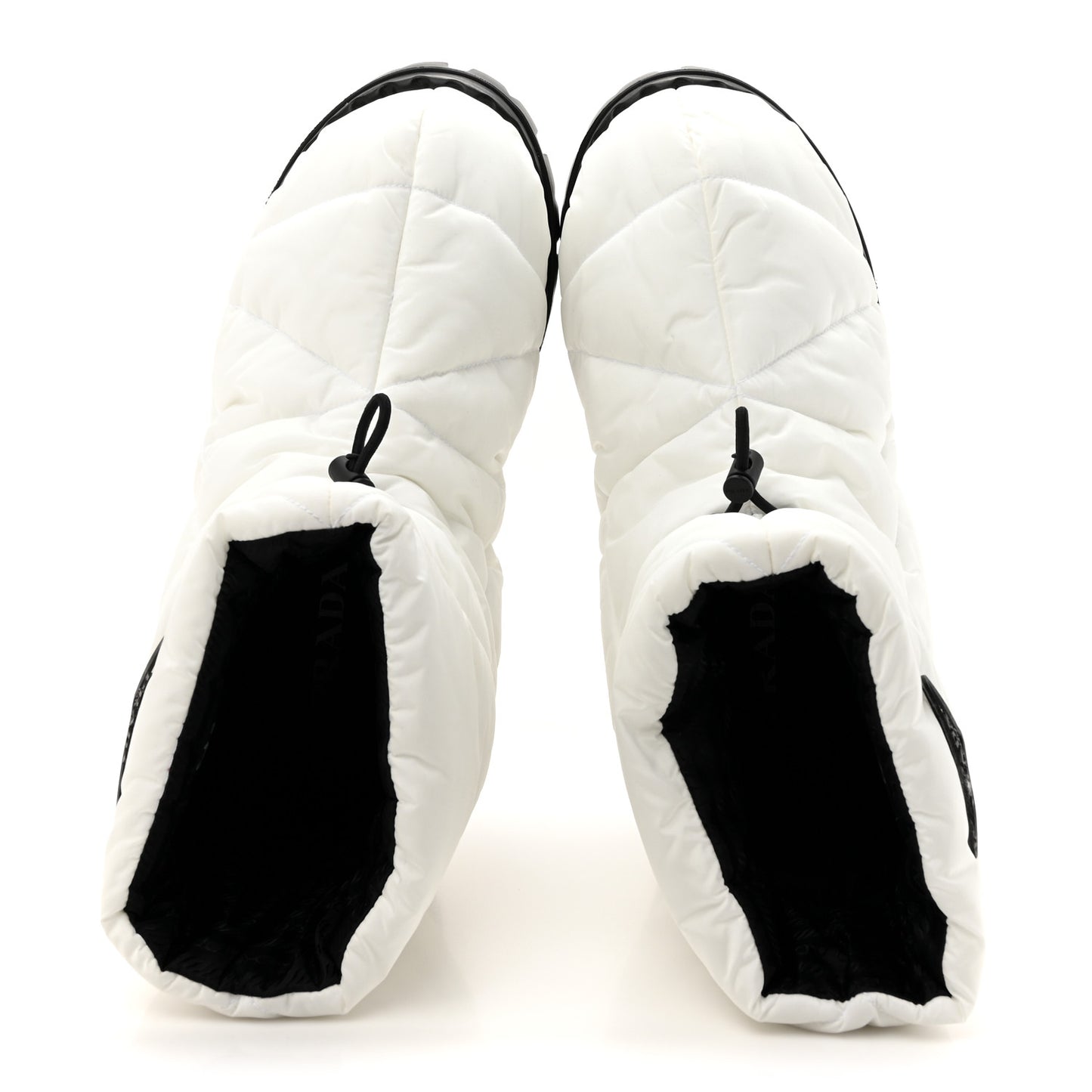 Re-Nylon Piuma Triangle Logo Padded Drawcord 20mm Snow Boots 40 White