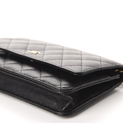 Chanel Caviar Quilted Wallet On Chain WOC Black 7 of 12