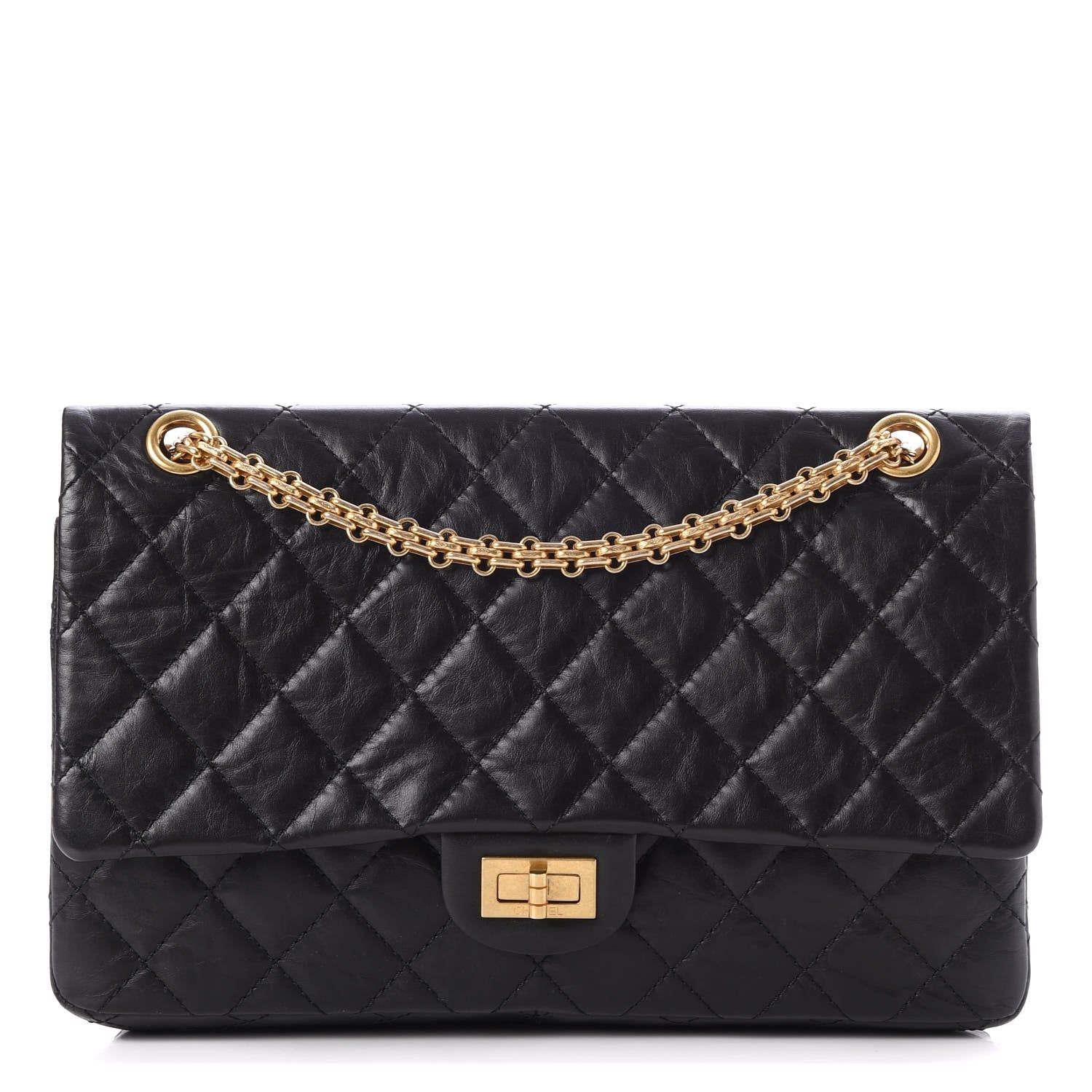 Chanel Aged Calfskin Quilted 2.55 Reissue 226 Flap Black 1 of 9