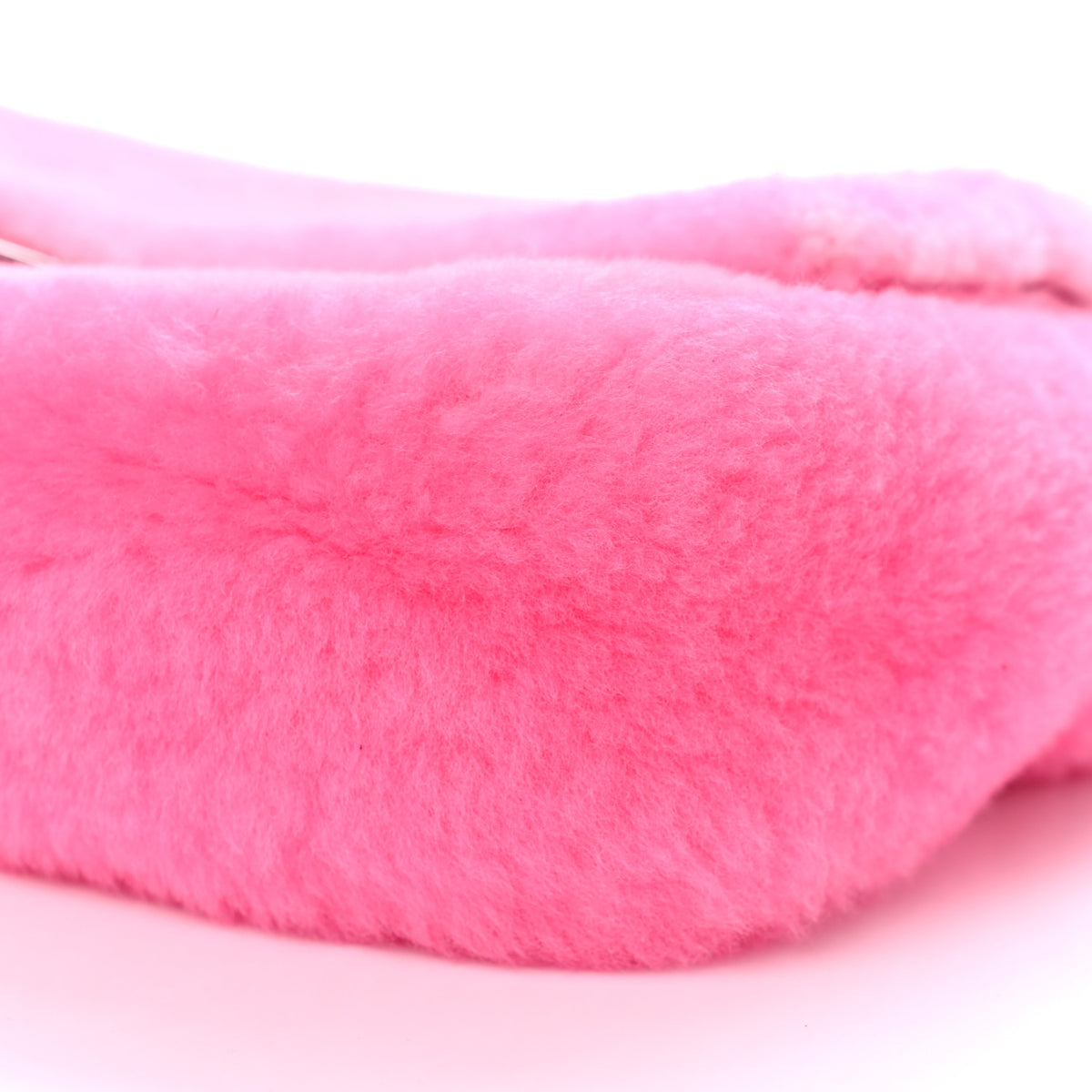Fendi Shearling Shiny Nappa Baguette Rosa Fluo 9 of 9