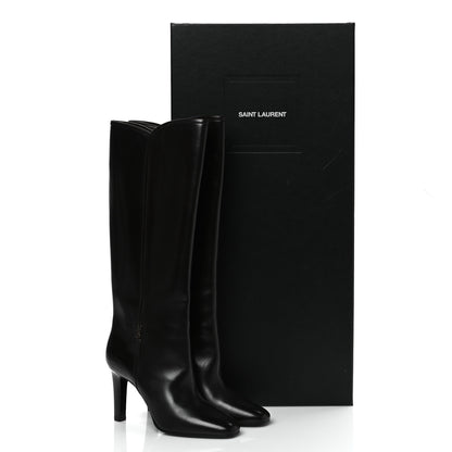 Saint Laurent Jane 90 Knee High Boots 41 Mocaccino 9 of 9