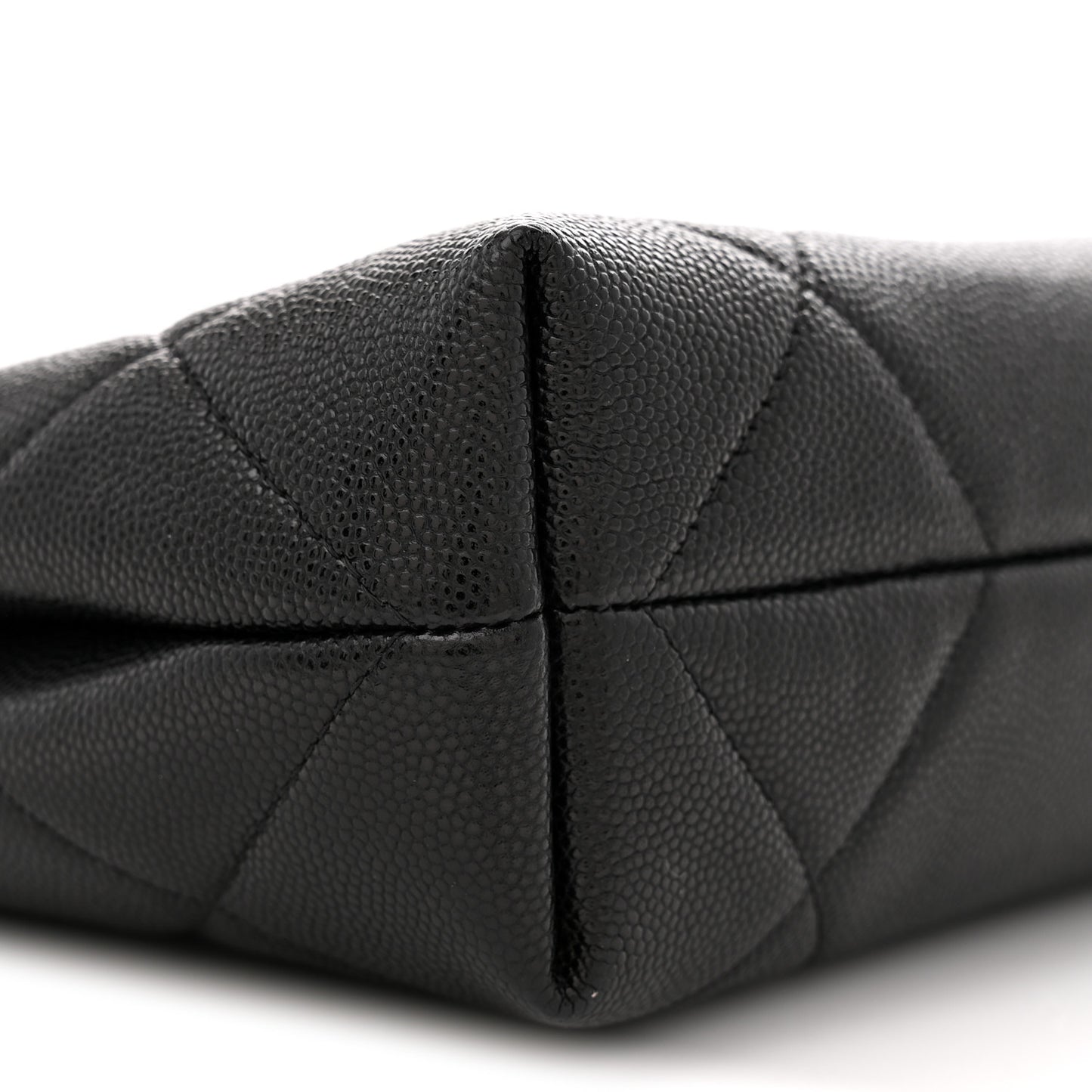 Caviar Quilted A Real Catch Clutch Black