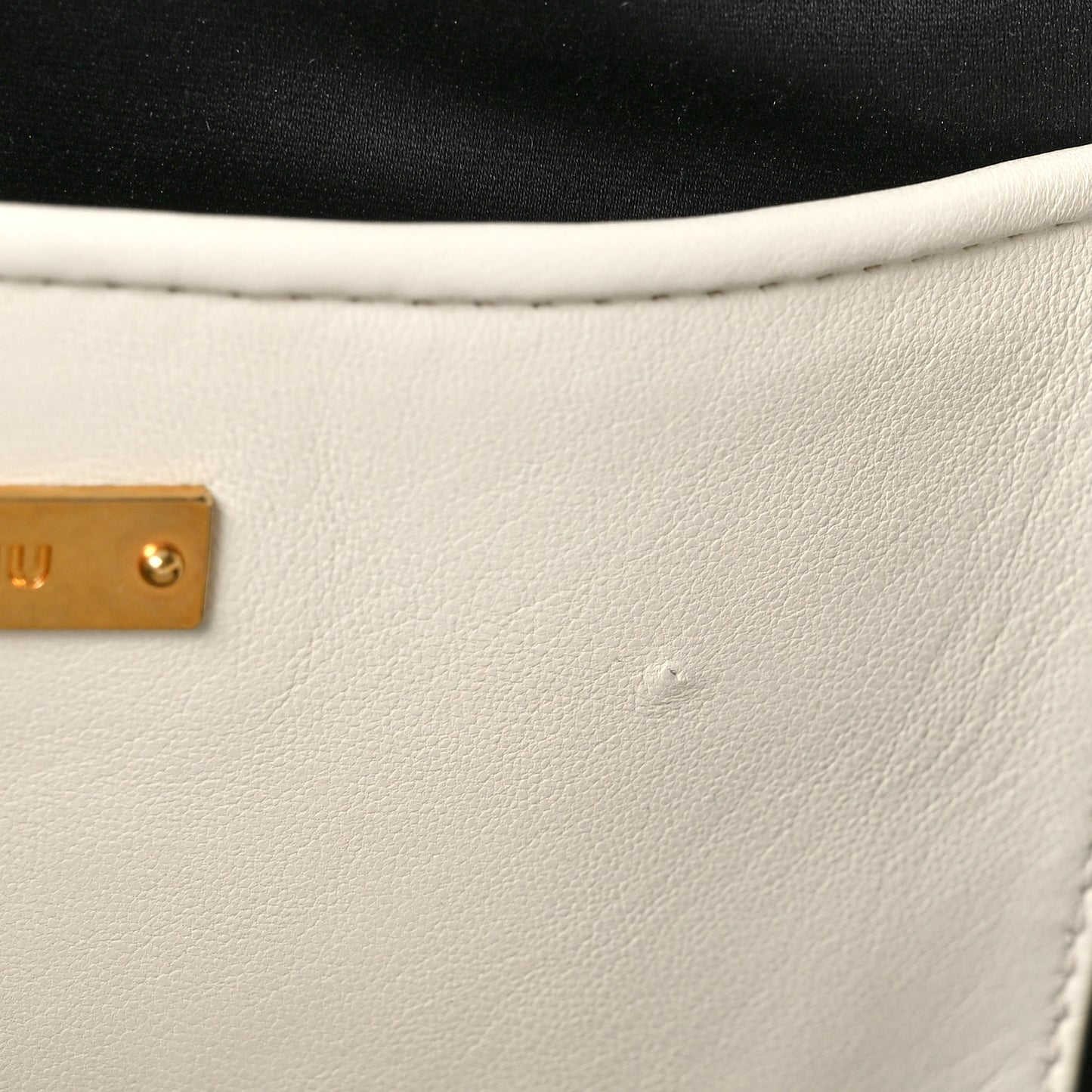 Nappa Matelasse Lux Mini Crossbody Tote Bianco