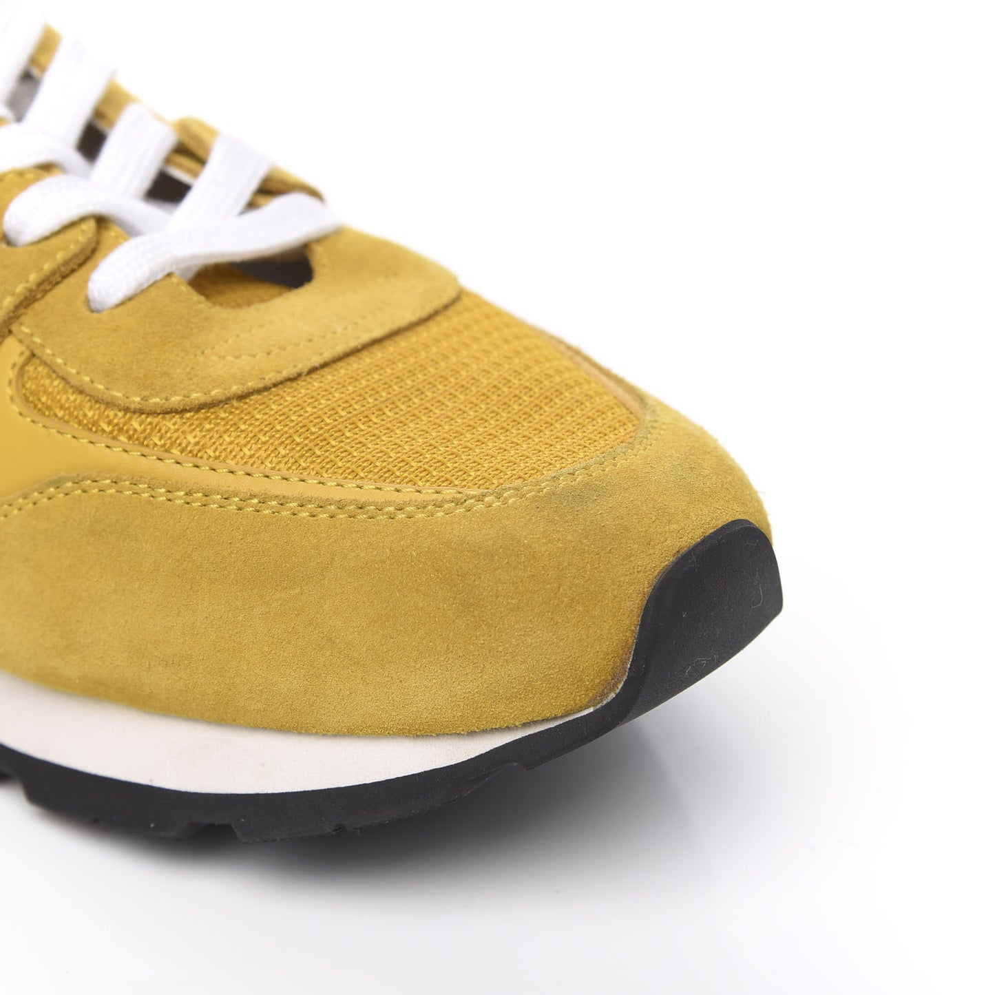 Calfskin Suede Abbesses Sneakers 8 Jaune