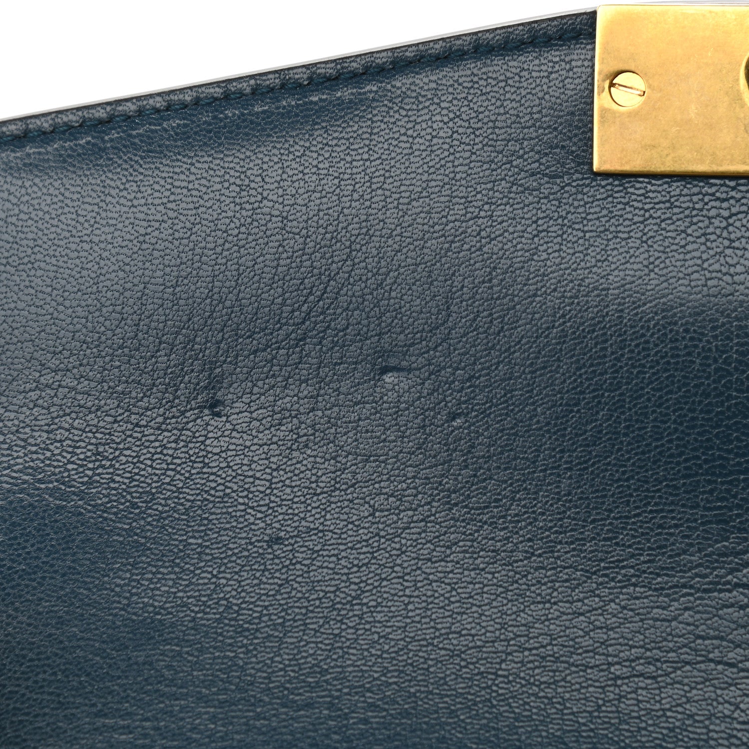 Givenchy Goatskin Quilted Small GV3 Shoulder Bag Blue 10 of 10