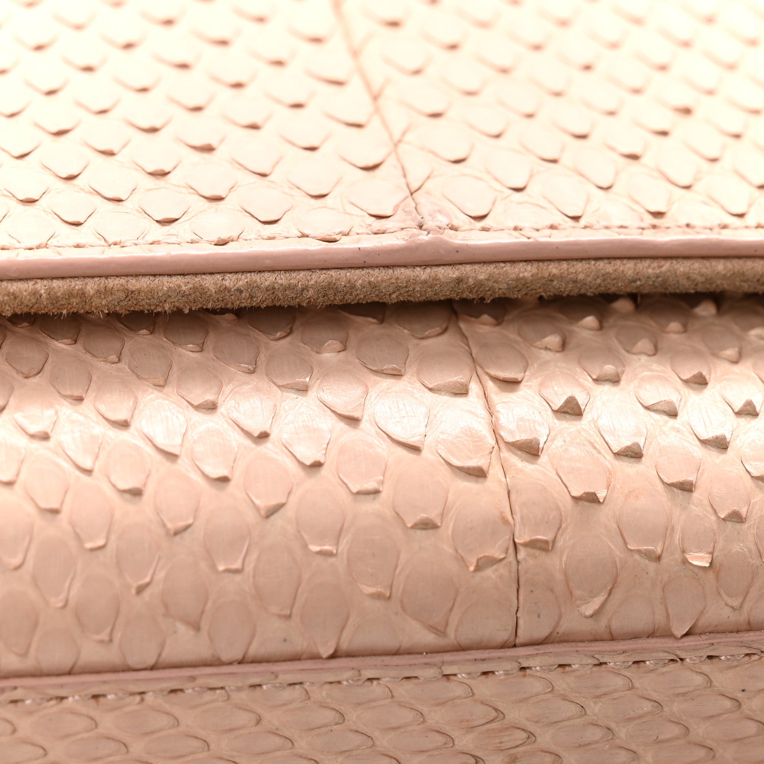 Saint Laurent Snakeskin Medium Classic Monogram Kate Tassel Satchel Beige 10 of 15
