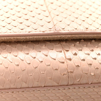 Saint Laurent Snakeskin Medium Classic Monogram Kate Tassel Satchel Beige 10 of 15