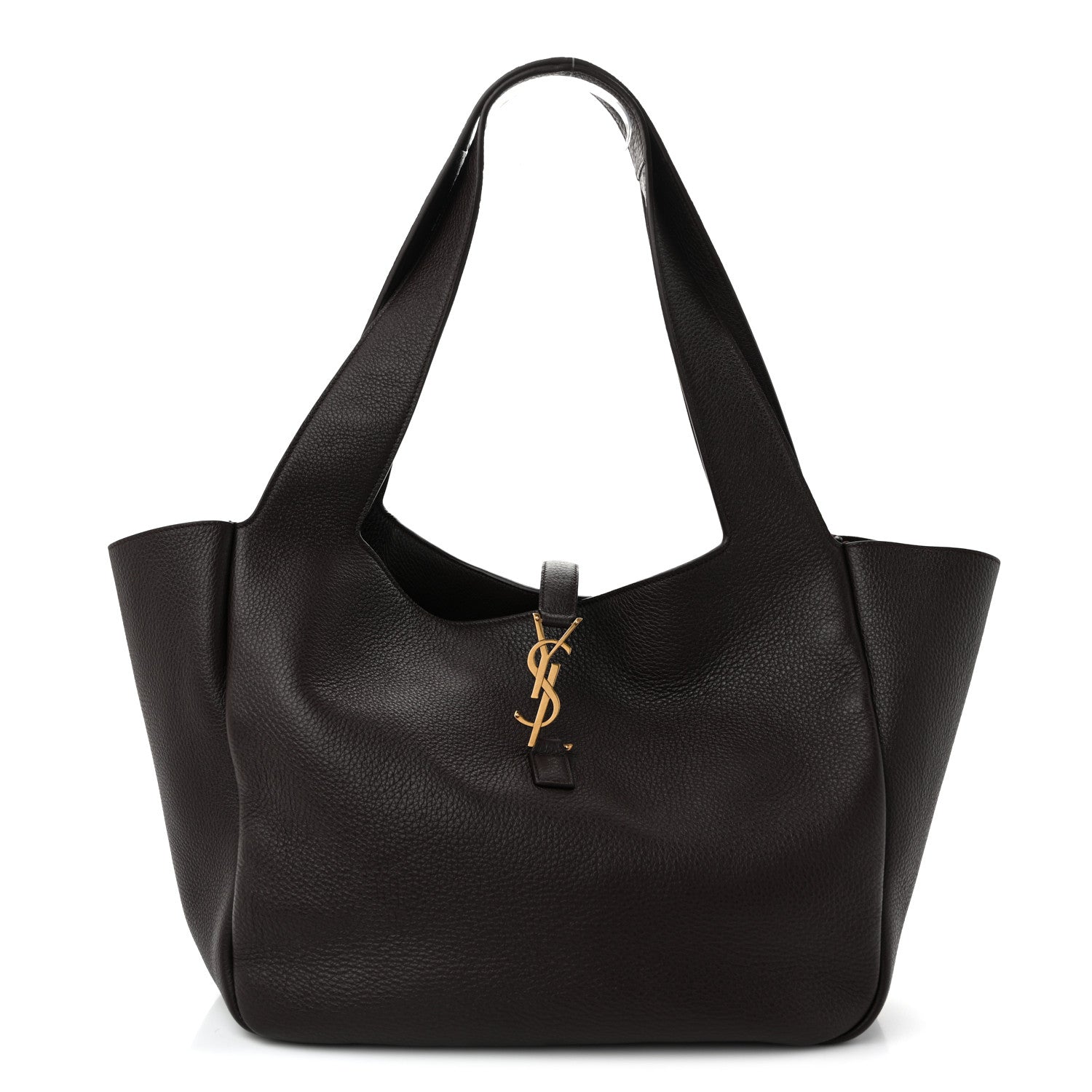 Saint Laurent Grained Deerskin Bea Tote Sweet Chocolate 1 of 13