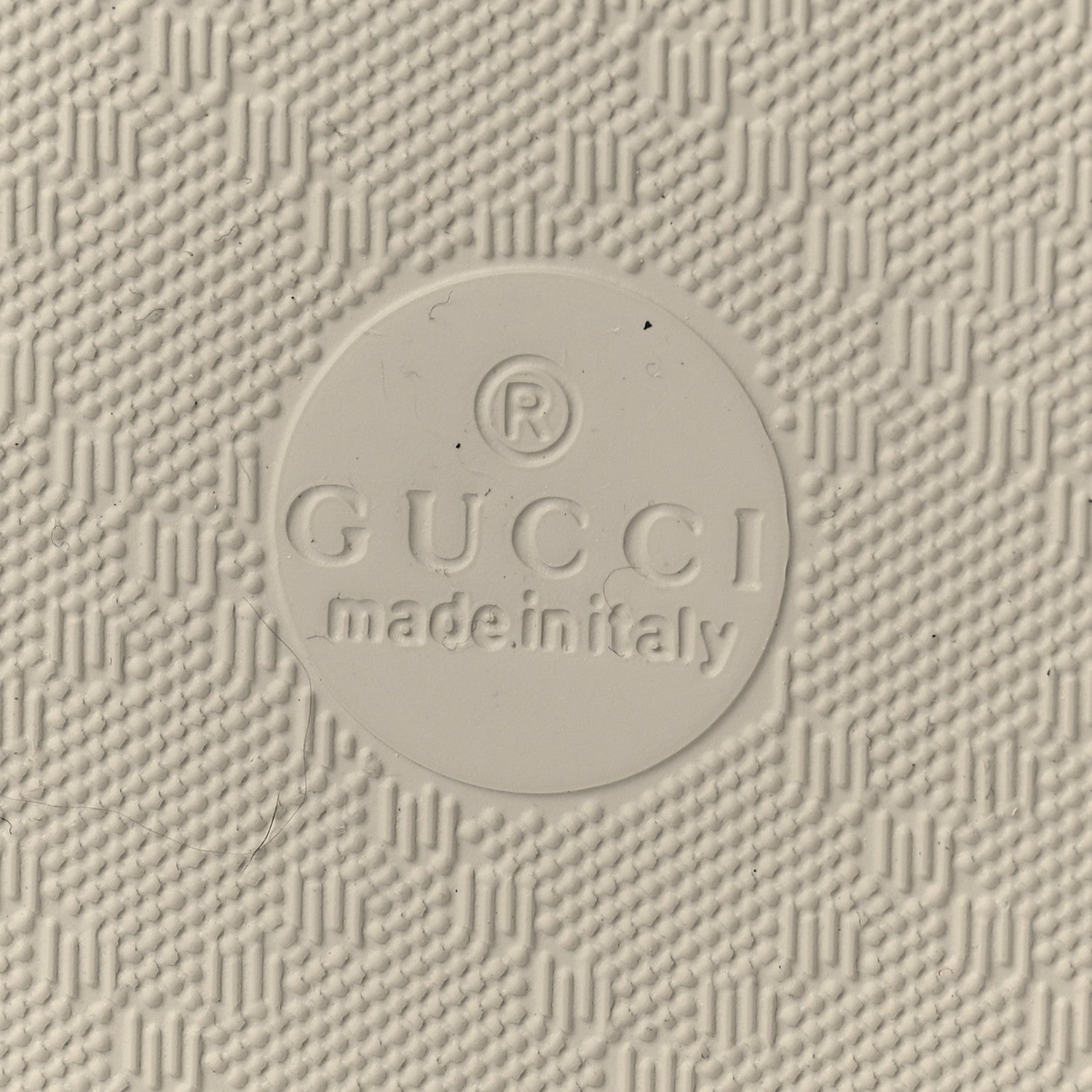 Gucci Rubber Chevron Womens Thong Sandals 38 White 12 of 16