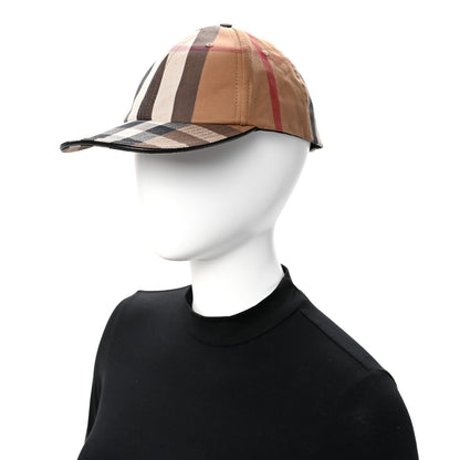 Burberry Cotton Check Baseball Cap XL Dark Birch Brown 2 of 8