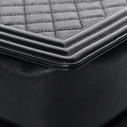 Chanel Caviar Quilted New Medium Boy Flap Black 13 of 15
