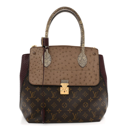 Louis Vuitton Ostrich Lizard Majestueux Tote MM Bordeaux 1 of 13