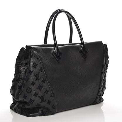 Louis Vuitton Cuir Orfevre Veau Cachemire Tote W GM Black 3 of 7