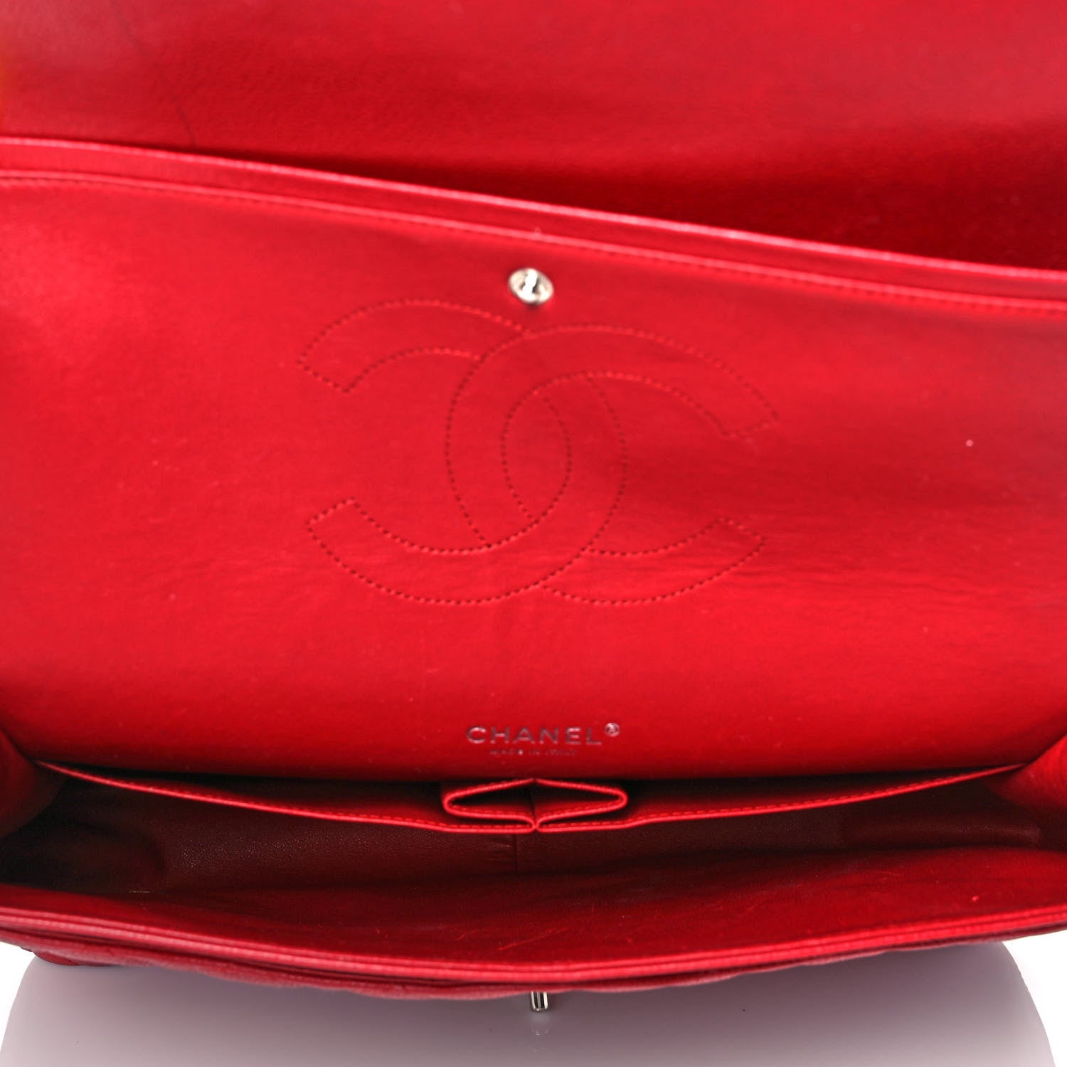 Chanel Caviar Quilted Maxi Double Flap Red 5 of 11