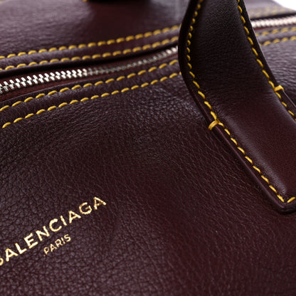 Balenciaga Calfskin Round Air Hobo Burgundy 10 of 10