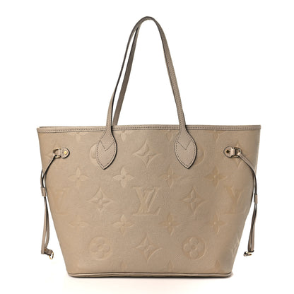 Louis Vuitton Empreinte Monogram Giant Neverfull MM Tourterelle 3 of 9