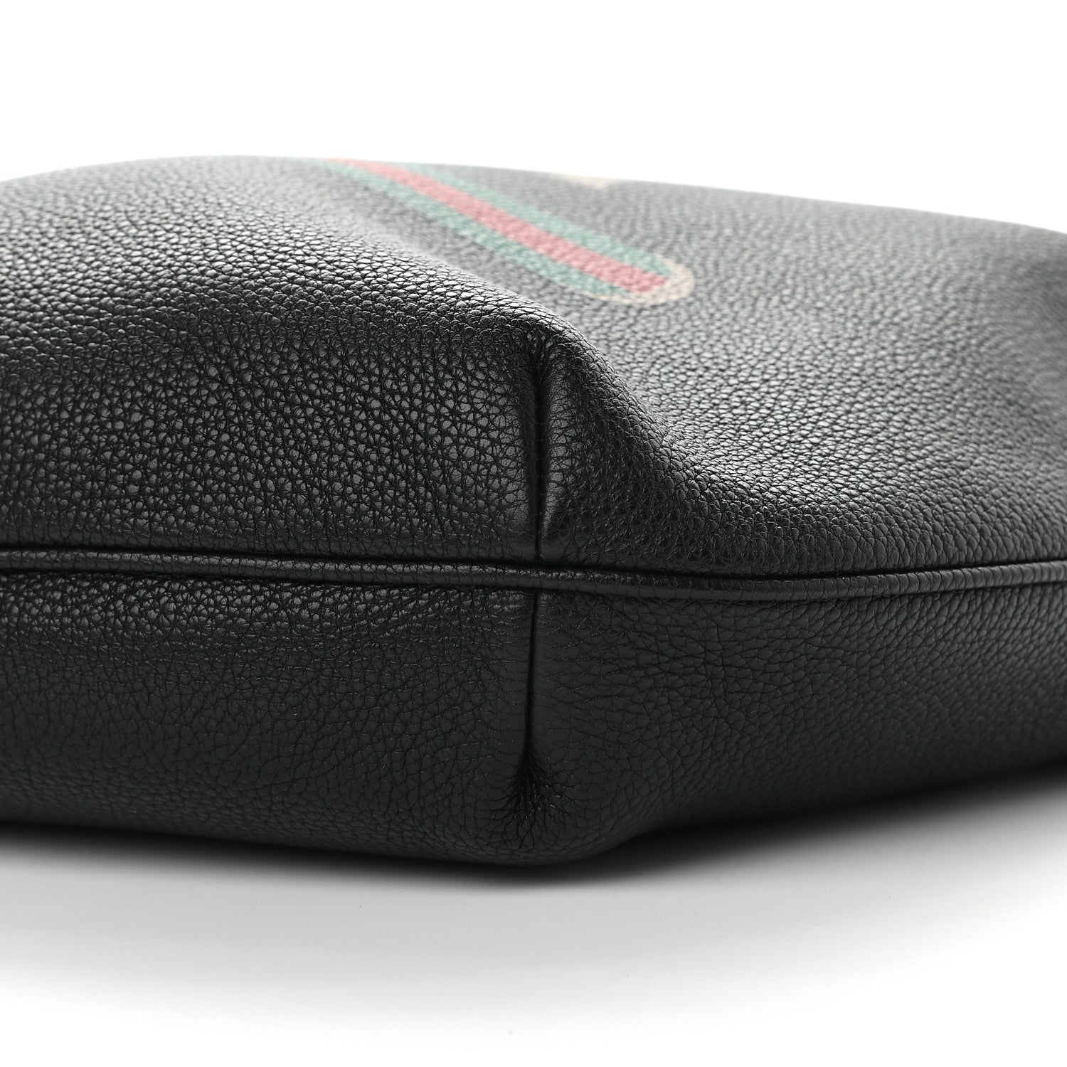 Gucci Grained Calfskin Logo Half Moon Hobo Black 9 of 9