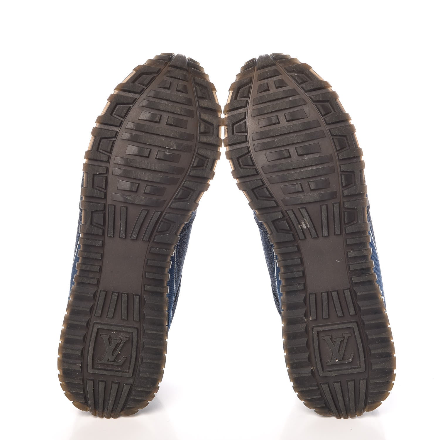 Louis Vuitton Monogram Denim Run Away Sneakers 39 Blue 7 of 14