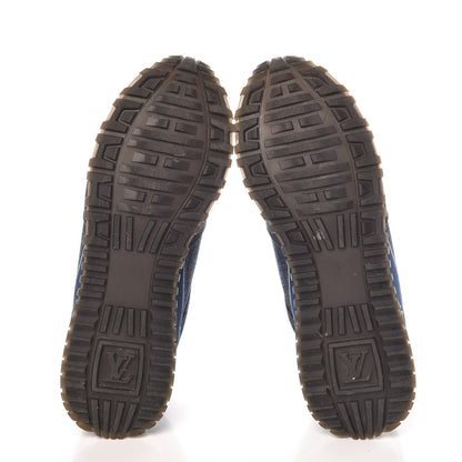 Louis Vuitton Monogram Denim Run Away Sneakers 39 Blue 7 of 14