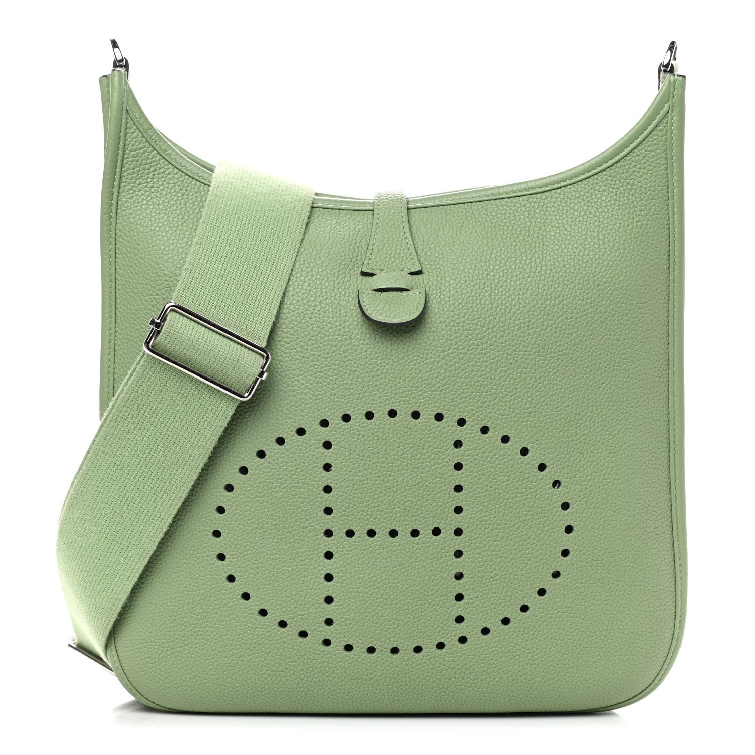 Hermes Taurillon Maurice Evelyne III PM Vert Criquet 1 of 9