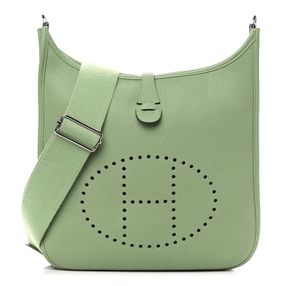 Hermes Taurillon Maurice Evelyne III PM Vert Criquet 1 of 9