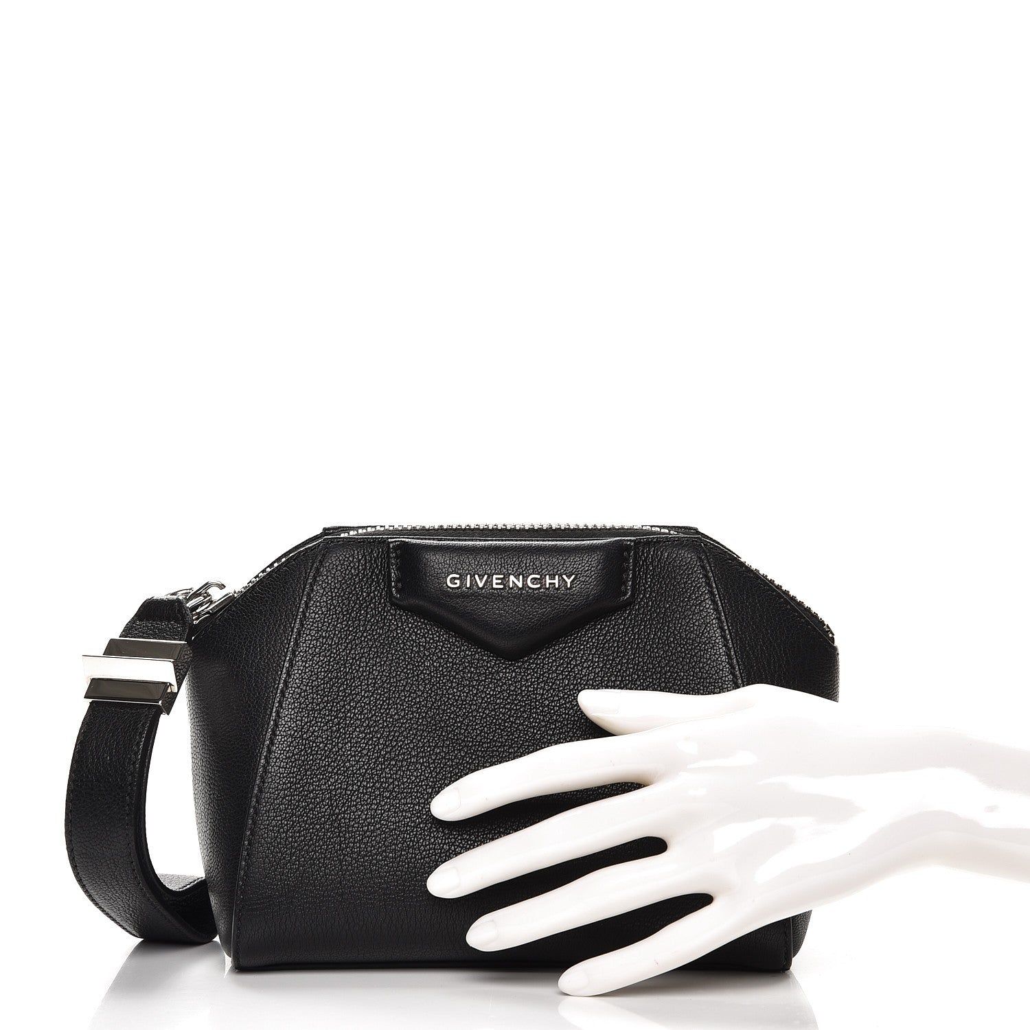 Givenchy Sugar Goatskin Small Antigona Beauty Wristlet Black 2 of 7