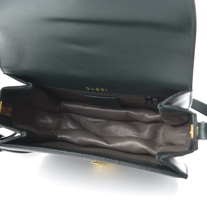 Gucci Azalea Calfskin Mini Sylvie 1969 Flap Messenger Bag Green 5 of 10