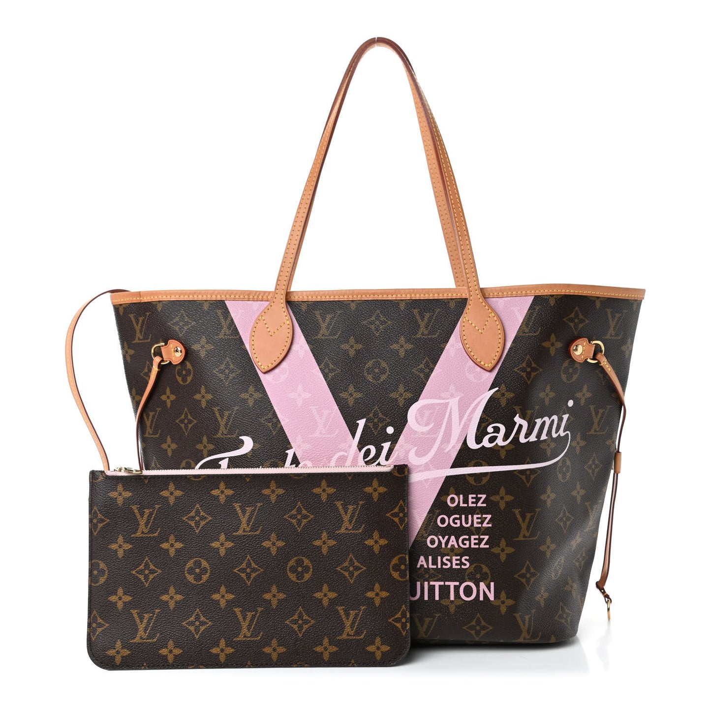 Monogram Forte Dei Marmi V Neverfull MM Rose Ballerine