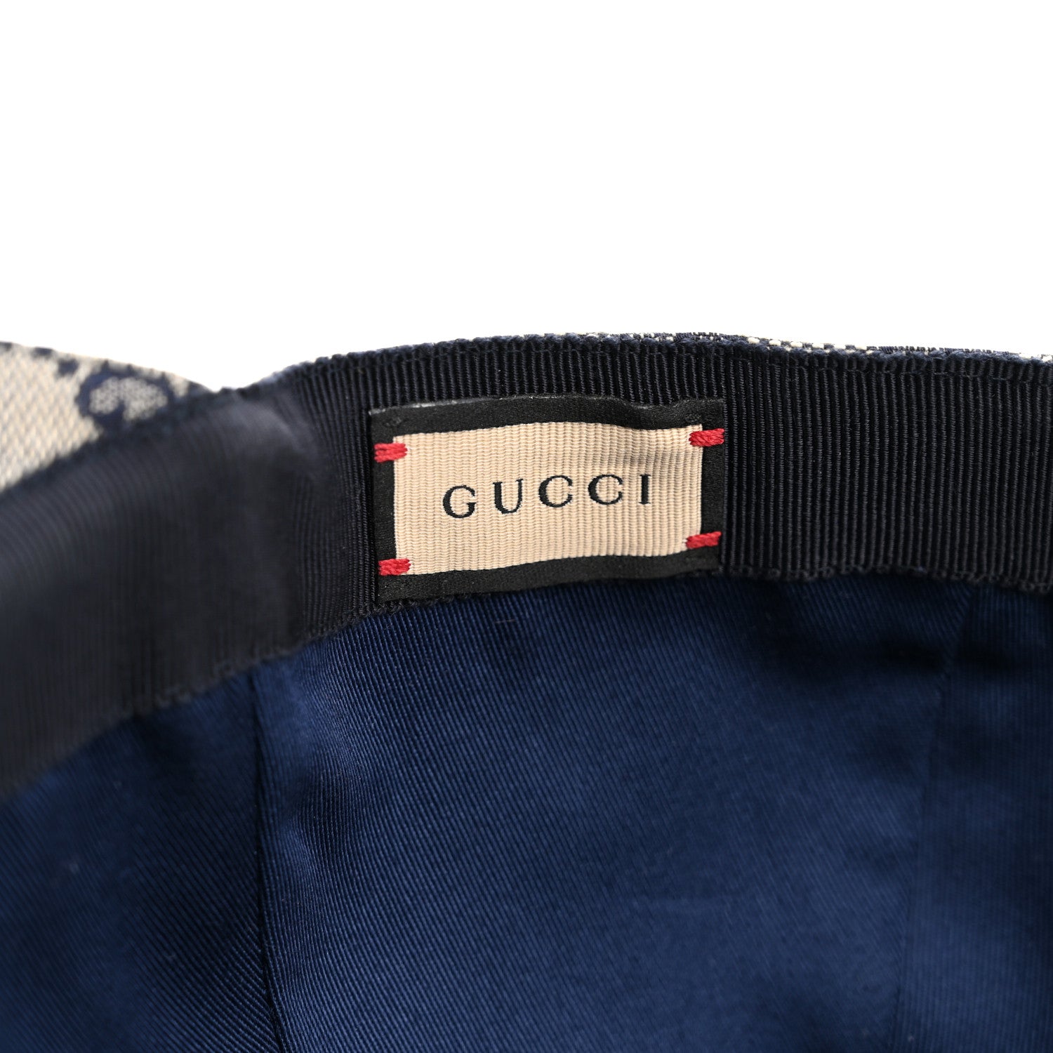 Gucci Monogram Web Baseball Hat XL Beige Blue 8 of 9