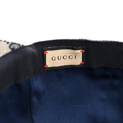Gucci Monogram Web Baseball Hat XL Beige Blue 8 of 9