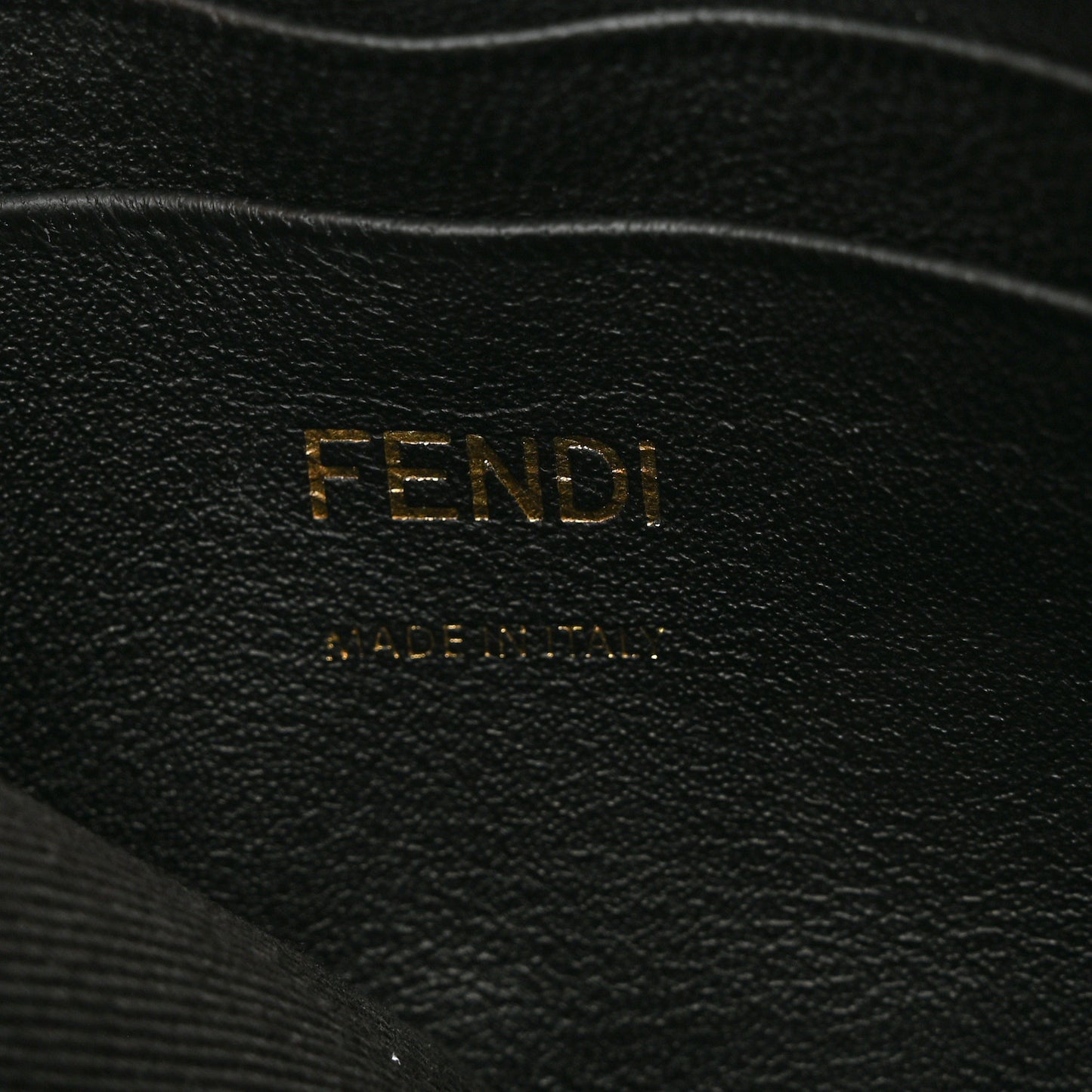 Nappa FF 1974 Embossed Mini Baguette Black