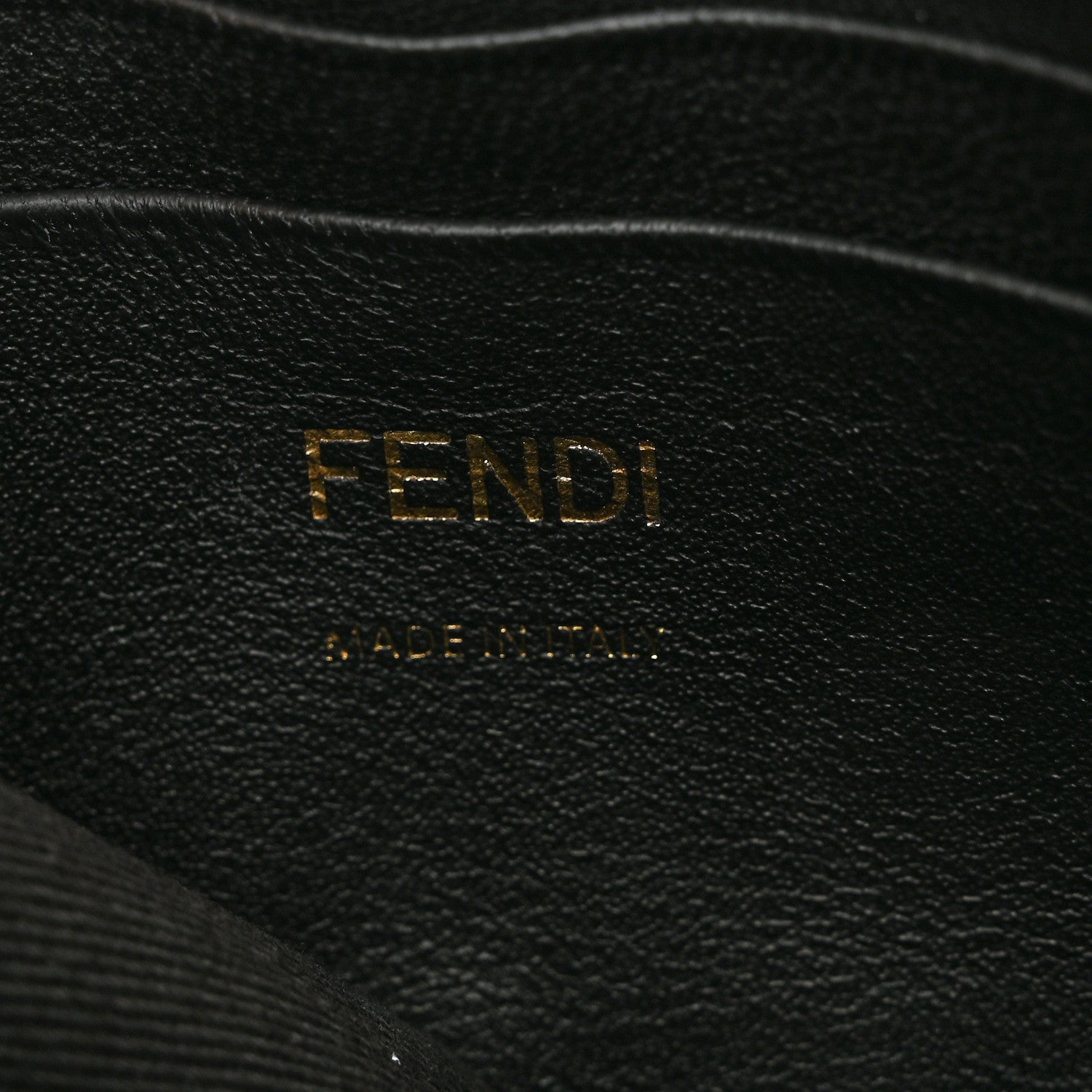 Fendi Nappa FF 1974 Embossed Mini Baguette Black 6 of 10
