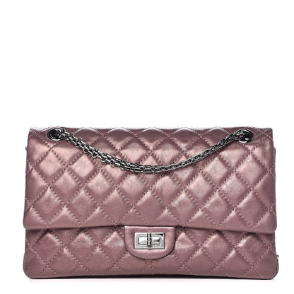 Chanel Metallic Aged Calfskin Quilted 2.55 Reissue 226 Flap Rose Fonce 1 of 10