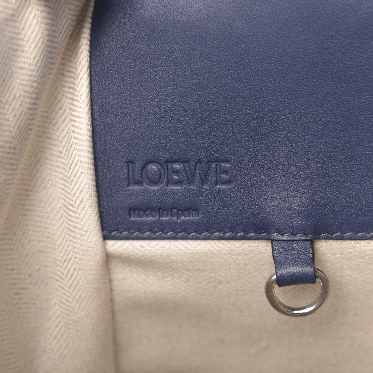 Loewe Calfskin Small Hammock Shoulder Bag Blue 6 of 10