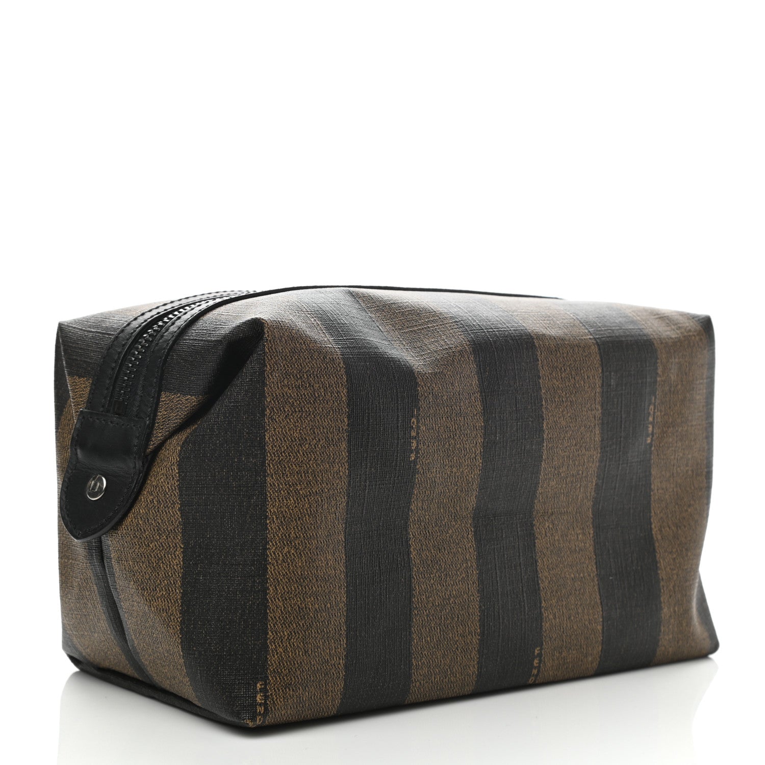 Fendi Pequin Spalmati Cosmetic Bag Tobacco 3 of 7
