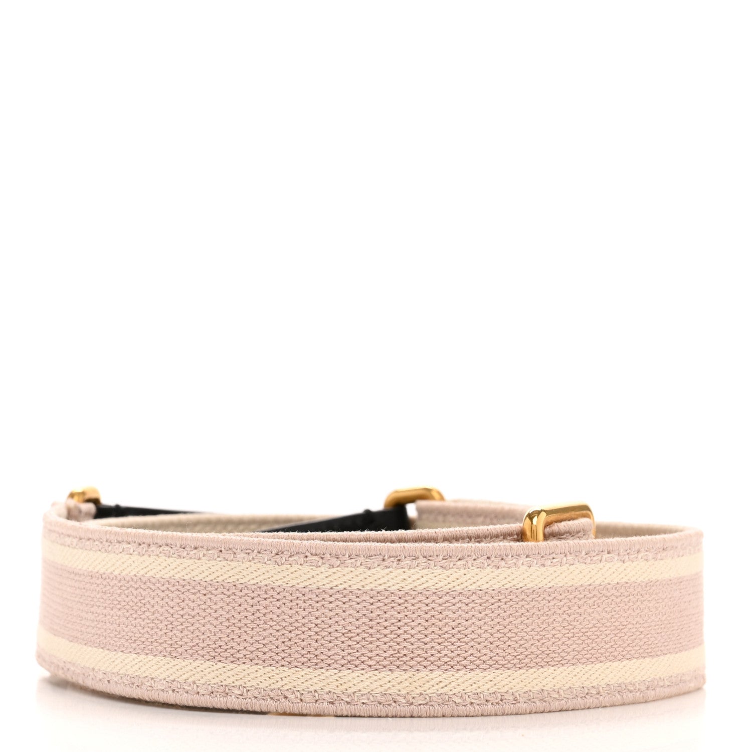 Christian Dior Canvas Embroidered Shoulder Strap Pink Beige 2 of 6