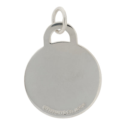 Tiffany Sterling Silver Round Tag Charm 3 of 4